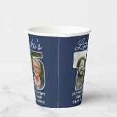 DIY Kleuren · Kijk Wie is 75 · Foto Verjaardagsfee Papieren Bekers (Rechts)