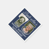 DIY Kleuren · Kijk Wie is 75 Verjaardagsfeest 2 Fo Servet (Hoek)