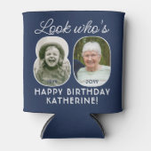 DIY Kleuren · Kijk Wie is 80 Verjaardagsfeest 2 Fo Blikjeskoeler (Voorkant)