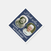 DIY Kleuren · Kijk Wie is 80 Verjaardagsfeest 2 Fo Servet (Hoek)