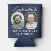 DIY Kleuren · Kijk Wie is 90 Verjaardagsfeest 2 Fo Blikjeskoeler (Voorkant)