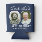 DIY Kleuren · Kijk Wie is 90 Verjaardagsfeest 2 Fo Blikjeskoeler (Achterkant)