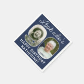 DIY Kleuren · Kijk Wie is 90 Verjaardagsfeest 2 Fo Servet (Hoek)