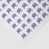 DIY Kleuren Krab #1 Tekening - Blauw Tissuepapier (Detail)