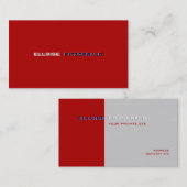 DIY kleuren+lettertypen visitekaartje (Voorkant / Achterkant)