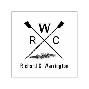 DIY Kleuren Mannen Roeiende Crew Blades Boot Initi Zelfinktende Stempel