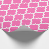 DIY Kleuren Marokkaanse Quatrefoil #4SV Wit Hot Pi Cadeaupapier (Hoek)