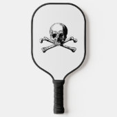 DIY Kleuren Pirate Skull & Crossbones Pickleball Paddle (Voorkant)