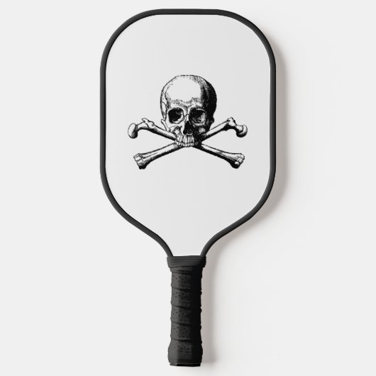 DIY Kleuren Pirate Skull & Crossbones Pickleball Paddle (Achterkant)