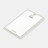 DIY Kleuren Preppy Heraldic Camel Palm Tree Post-it® Notes (Schuin)