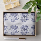 DIY Kleuren Schattige Slapen Zeemeermin Blauw Tissuepapier (Geschenk)