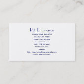 DIY Kleuren  uiterlijk art deco pluim patroon Visitekaartje (Achterkant)