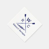 DIY Kleuren Vrouwen Roeiende Crew Blades Boot Init Servet (Hoek)