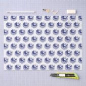 DIY Kleuren Zwoele Zeemeermin In Golven Blauw Tissuepapier (Craft)