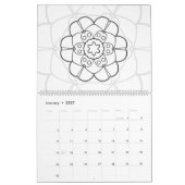 DIY Kleurplaat Mandala Outline Art - Kalender (Jan 2027)