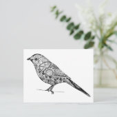 DIY-kleurstof in vogelpatroon Briefkaart (Staand voorkant)