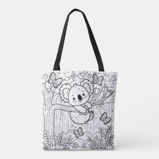 DIY Koala Tas voor Kleuren (Achterkant)