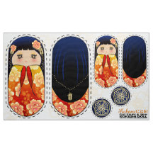 DIY Kokeshi plush pop - knipsel en naai MIYO