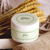 DIY Kosmetische Jar Wrap-Around Label in Retro Gro Waterfles Etiket