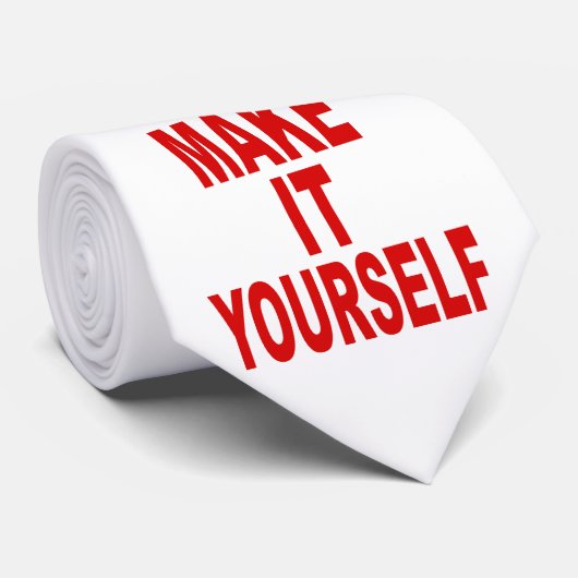 DIY laat het zelf Creëer uw eigen nekTie Stropdas (Opgerold)