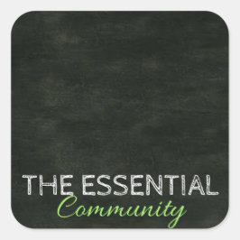 DIY-label Vierkante Sticker