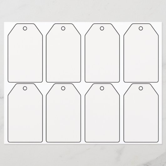 DIY lege cadeautjes labels (Voorkant)