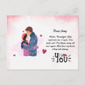 DIY Love Wenskaart Briefkaart (Voorkant)