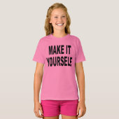 DIY maak het je eigen meisjes TShirt (Voorkant volledig)