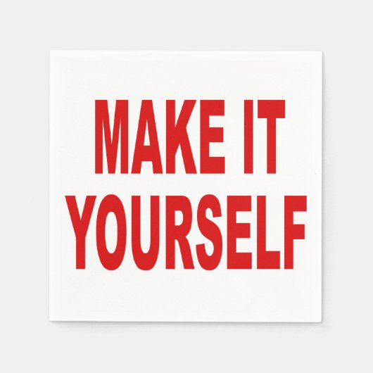 DIY Maak je eigen Servetten (Voorkant)