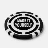 DIY Make It Yourself zwart-wit Pokerchips (Enkel)