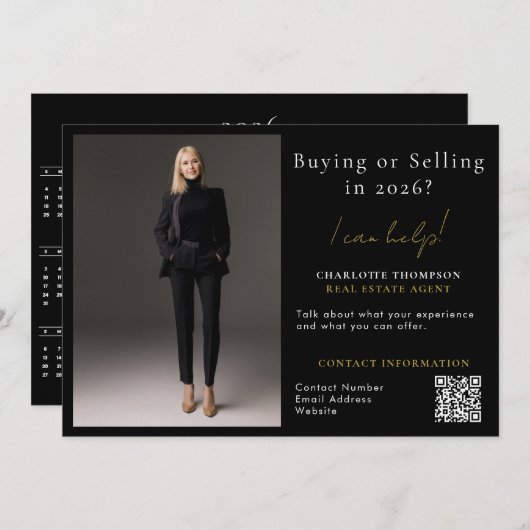 DIY makelaar kopen verkopen onroerend goed foto 20 Feestdagenkaart (Voorkant / Achterkant)