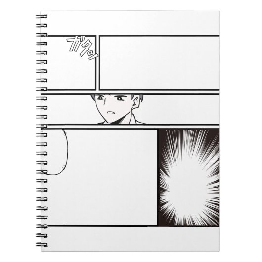 DIY Manga Comic Strip – Blank Panel with Japanes Notitieboek (Voorkant)