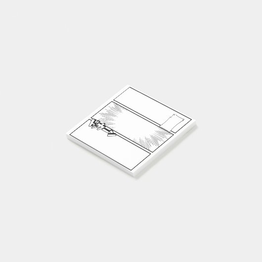 DIY Manga Panel 2– Customizable Japanese Comic  Post-it® Notes (Schuin)