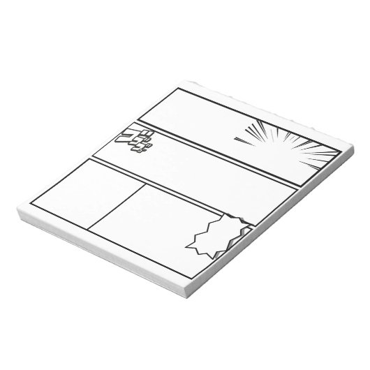 DIY Manga Panel 3– Customizable Japanese Comic Notitieblok (Linkerzijde)