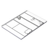 DIY Manga Panel 3– Customizable Japanese Comic Notitieboek (Linkerzijde)