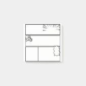 DIY Manga Panel 3– Customizable Japanese Comic Post-it® Notes (Voorkant)