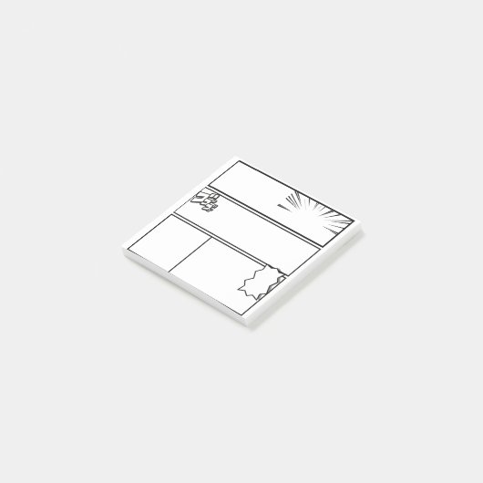 DIY Manga Panel 3– Customizable Japanese Comic Post-it® Notes (Schuin)