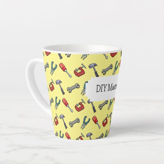 DIY Master Pixel Art Tool Patroon Hamer & Tang Latte Mok (Linkerhoek)