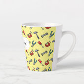 DIY Master Pixel Art Tool Patroon Hamer & Tang Latte Mok (Rechts)