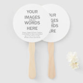 DIY (meer opties) - Handwaaier (Voorkant en achterkant)