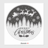 DIY Merry kerstkerstkerstkerstkerstkerstman witte  Sticker (Vel)