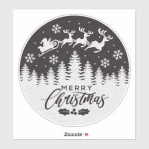 DIY Merry kerstkerstkerstkerstkerstkerstman witte  Sticker