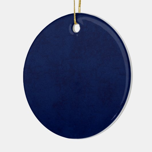 DIY Midnight Blue Background Custom Home Cadeauide Keramisch Ornament (Links)