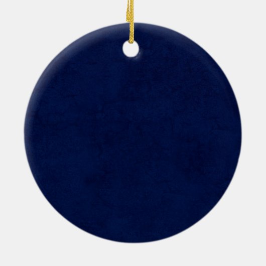DIY Midnight Blue Background Custom Home Cadeauide Keramisch Ornament (Achterkant)