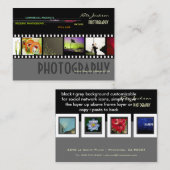 DIY Mini Portfolio, sjabloon foto's Visitekaartje (Voorkant / Achterkant)