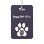 DIY Modern Cute Funny Pet Dog Dad Paw Minimalist Luchtverfrisser (Achterkant)