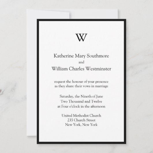 DIY Modern Wedding Invitations Kaart (Voorkant)