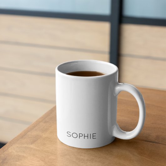 DIY-Mok | Aangepaste kleur, tekst, naam, monogram Koffiemok