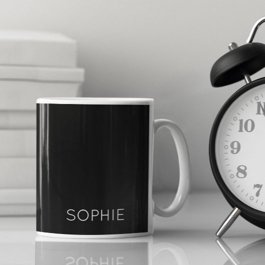 DIY-Mok | Aangepaste kleur, tekst, naam, monogram Koffiemok
