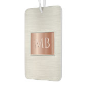 DIY Monogram, Geborsteld Staal & Roos Goud Metaal Luchtverfrisser (Links)